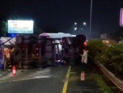 Kecelakaan Truk Tangki Bikin Macet Tol Jagorawi