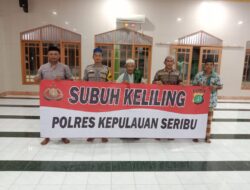 Bhabinkamtibmas Pulau Panggang Gelar Subuh Keliling