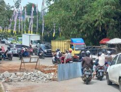 Satlantas Polresta Depok Lakukan Rekayasa Lalu Lintas Ada Perbaikan Jembatan GDC