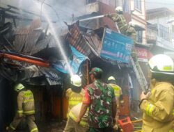 Kebakaran Tiga Toko di Tanah Seral Berhasil Dipadamkan