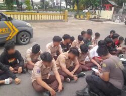 Puluhan Pelajar Tawuran Diamankan Polsek Utara