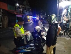 Polsek Sawah Besar Tilang Puluhan Motor Hasil Balap Liar