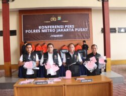 Polres Jakpus Ringkus Komplotan Curanmor Bersenjata Tajam dan Pistol Mainan