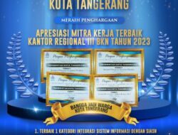 BKPSDM Kota Tangerang Raih 4 Penghargaan