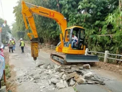 DPUPR Kota Depok Lakukan Pekerjaan Rekonstruksi Jalan