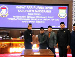 DPRD dan PJ Bupati Tangerang Setujui Raperda RPJPD Kabupaten Tangerang