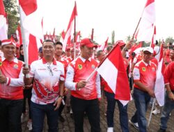 Meriahkan HUT RI, Pemkab Tangerang Lakukan Kirab Bendera Merah Putij